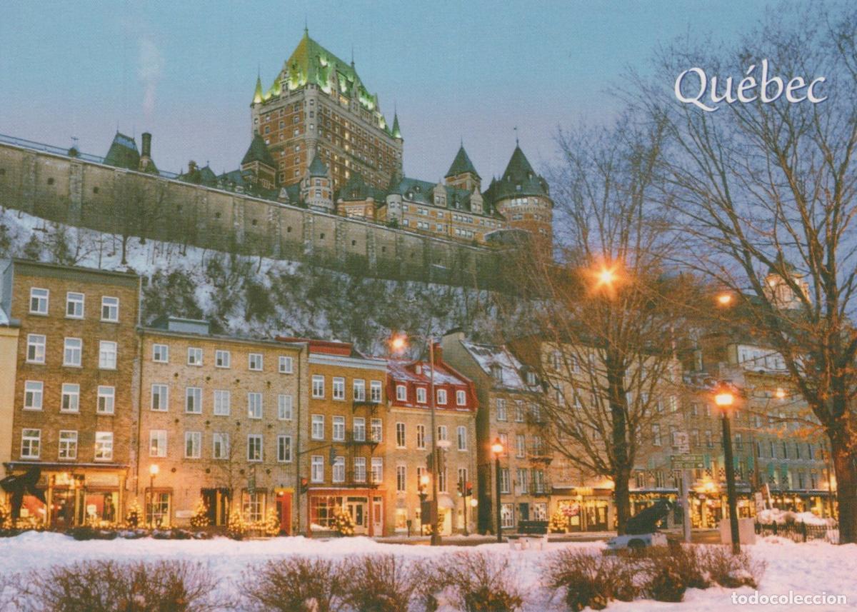 Postales: Canada Quebec City Winter View Chateau Frontenac Lower Town Snow *YAR935