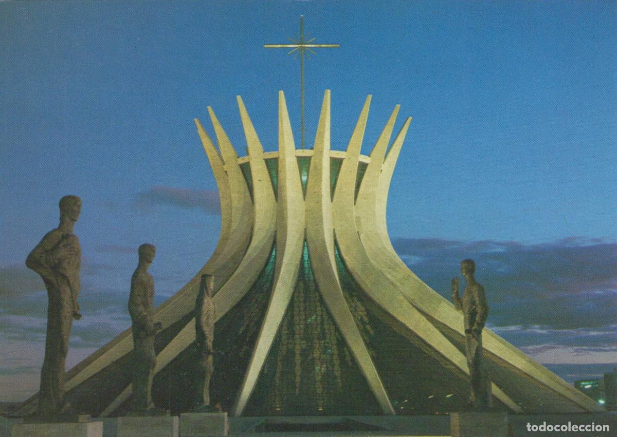 Postales: Brazil Brasilia Cathedral Sculptures of the Cathedral Modern *YAR341