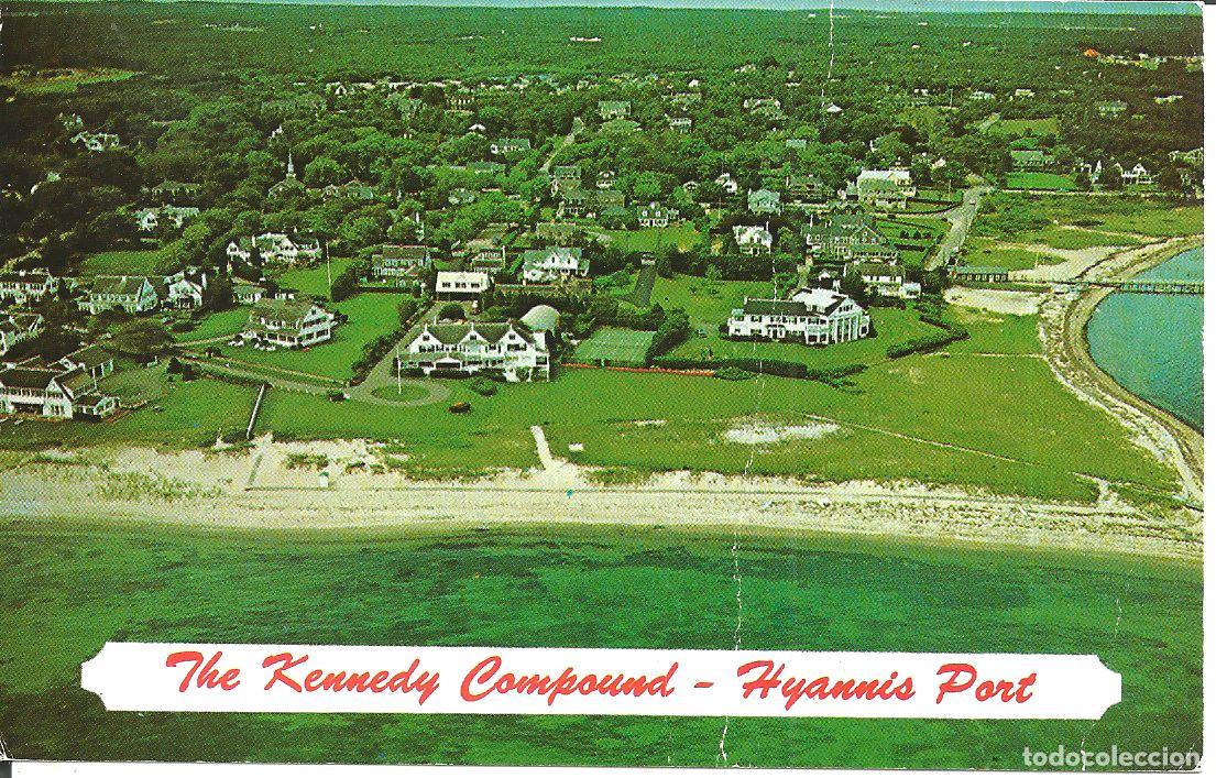 Postales: POSTAL THE KENNEDY COMPOUND - HYANNIS PORT, CAPE COD - CIRCULADA 1973