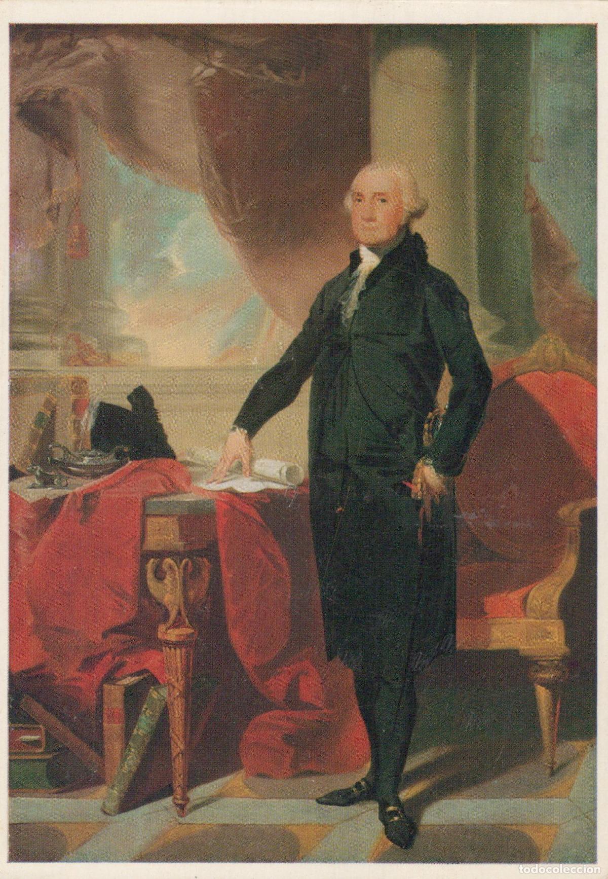 Postales: USA George Washington Portrait Painting By G Stuart National Unposted *YAU550