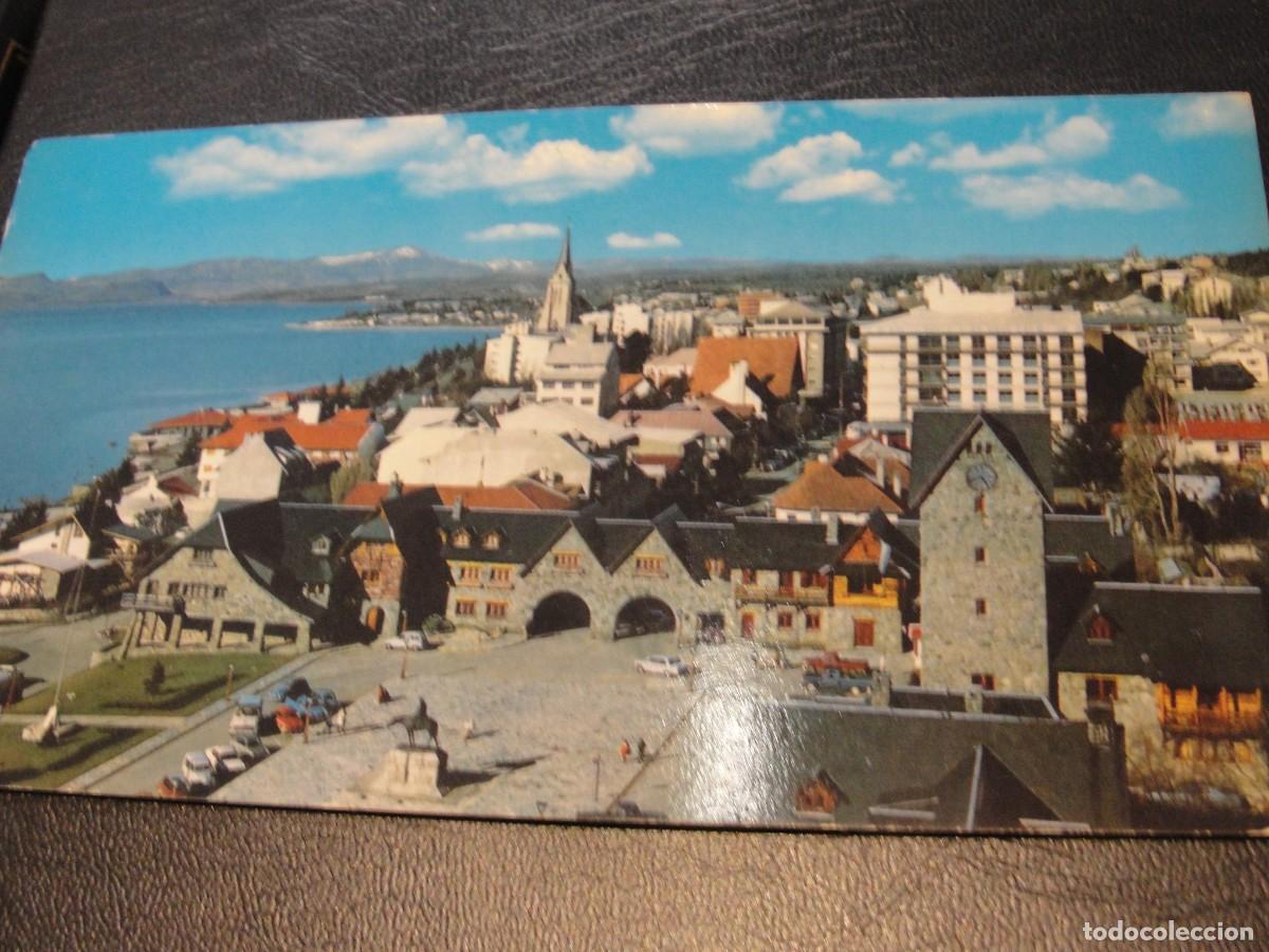 Postales: postal ARGENTINA - 17 cms. - BARILOCHE RIO NEGRO - 1978 - CENTRO CIVICO Y PANORAMICA