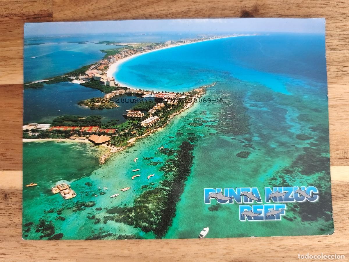 Postales: POSTAL Circulada - MEXICO CANCUN Punta Nizuc Reef