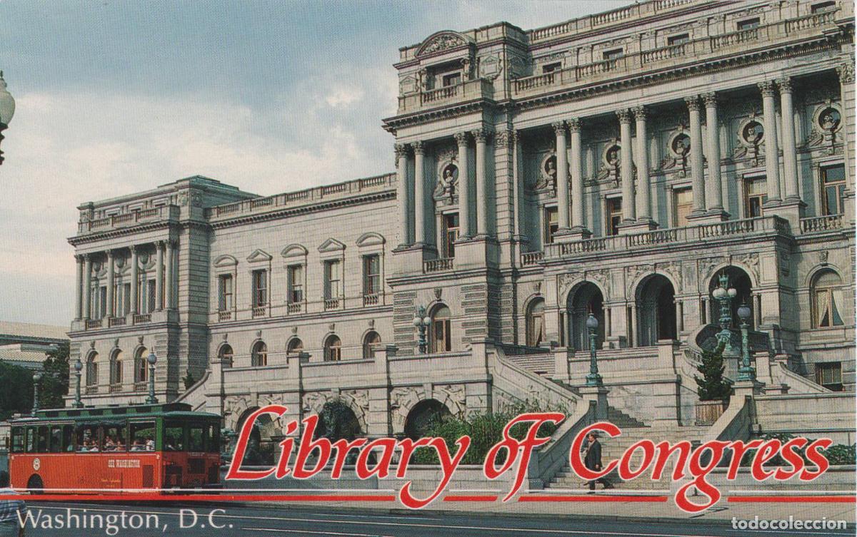 Postales: E.U.A EN WASHINGTON, D.C- EDIFICIO THOMAS JEFFERSON, BIBLIOTECA DEL CONGRESO &ndash; LAWSON MARDON 9225 &ndash;
