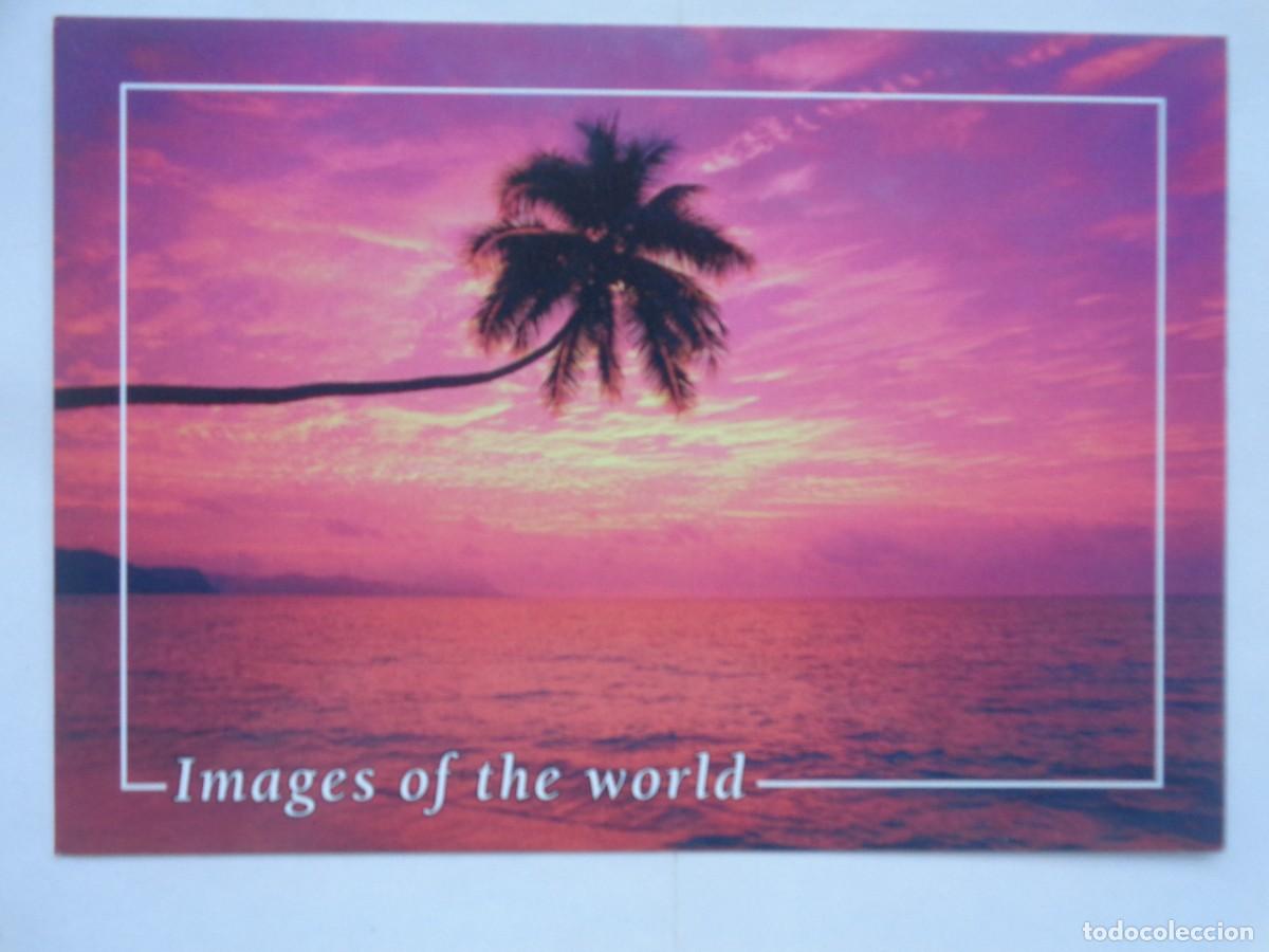Postales: POSTAL DE ATARDECER EN UNA PLAYA . COLECCION IMAGENES DEL MUNDO