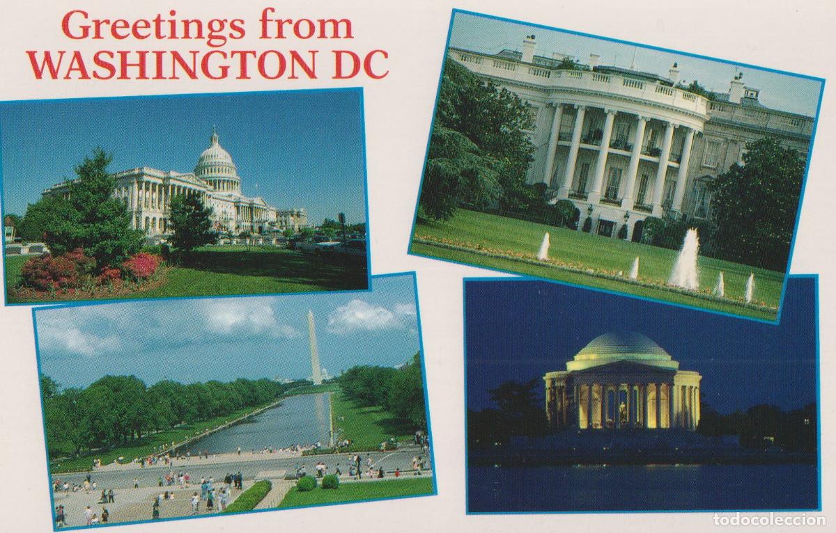 Postales: E.U.A. WASHINGTON D.C. RECUERDOS DESDE WASHINGTON - LAWSON MARDON - S/C