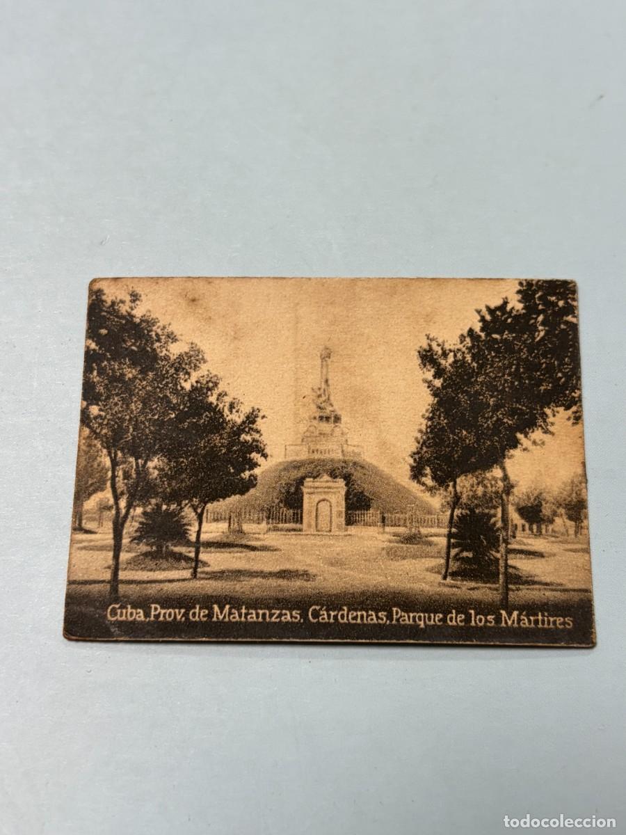 Postales: POSTAL ORIGINAL. D&Eacute;CADA A&Ntilde;OS 30. CUBA. MATANZAS. C&Aacute;RDENAS. PARQUE DE LOS M&Aacute;RTIRES. N&ordm; 1508