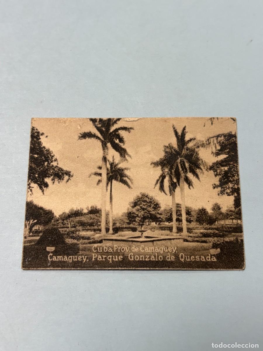 Postales: POSTAL ORIGINAL. D&Eacute;CADA A&Ntilde;OS 30. CUBA. CAMAGUEY. PARQUE GONZALO DE QUESADA. N&ordm; 1517
