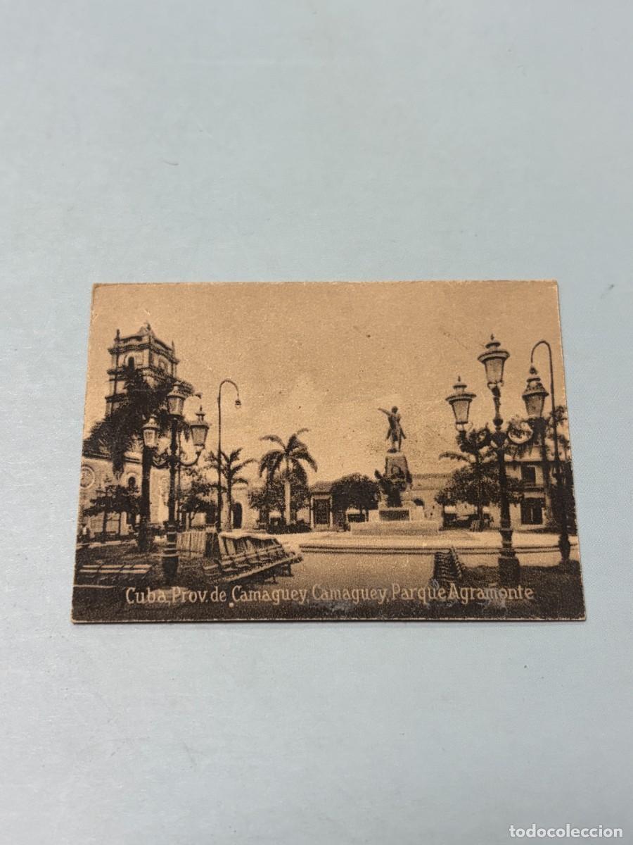 Postales: POSTAL ORIGINAL. D&Eacute;CADA A&Ntilde;OS 30. CUBA. PROV. DE CAMAG&Uuml;EY. CAMAG&Uuml;EY. PARQUE AGRAMONTE. N&ordm; 1521