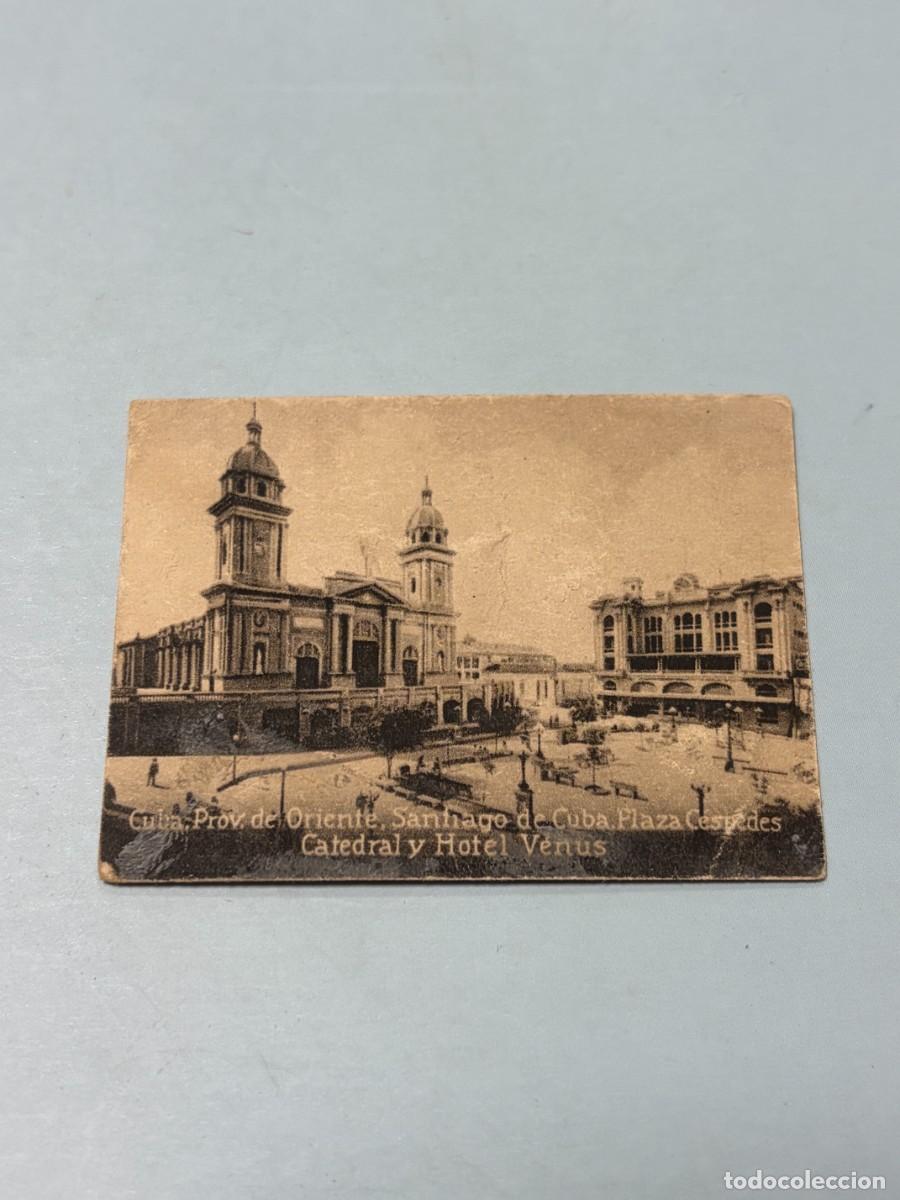 Postales: POSTAL ORIGINAL. D&Eacute;CADA A&Ntilde;OS 30. CUBA. ORIENTE. SANTIAGO DE CUBA. PLAZA C&Eacute;SPEDES. CATEDRAL Y HOTEL