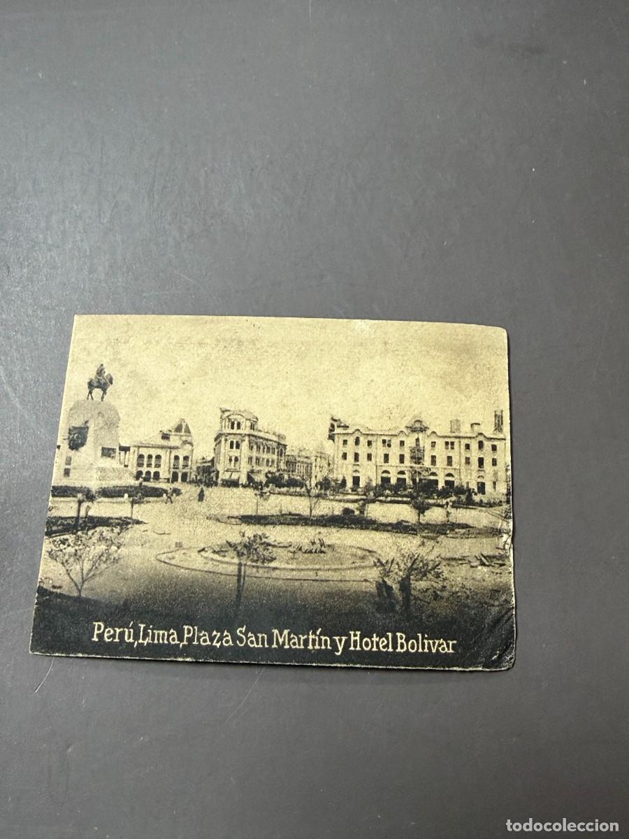 Postales: POSTAL ORIGINAL. D&Eacute;CADA A&Ntilde;OS 30. PER&Uacute;. LIMA. SAN MART&Iacute;N Y HOTEL BOLIVAR.. N&ordm; 2060