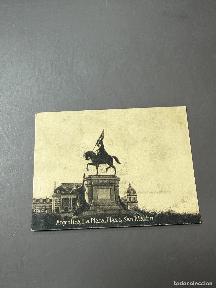 Cartes Postales: POSTAL ORIGINAL. D&Eacute;CADA A&Ntilde;OS 30. ARGENTINA. LA PLATA. PLAZA SAN MART&Iacute;N. N&ordm; 2031