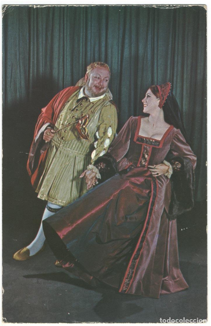 Postales: Oregon Shakespeare Festival (Ashland). Henry VIII, Patrick Hines & Amanda McBroom (Anne Bullen)