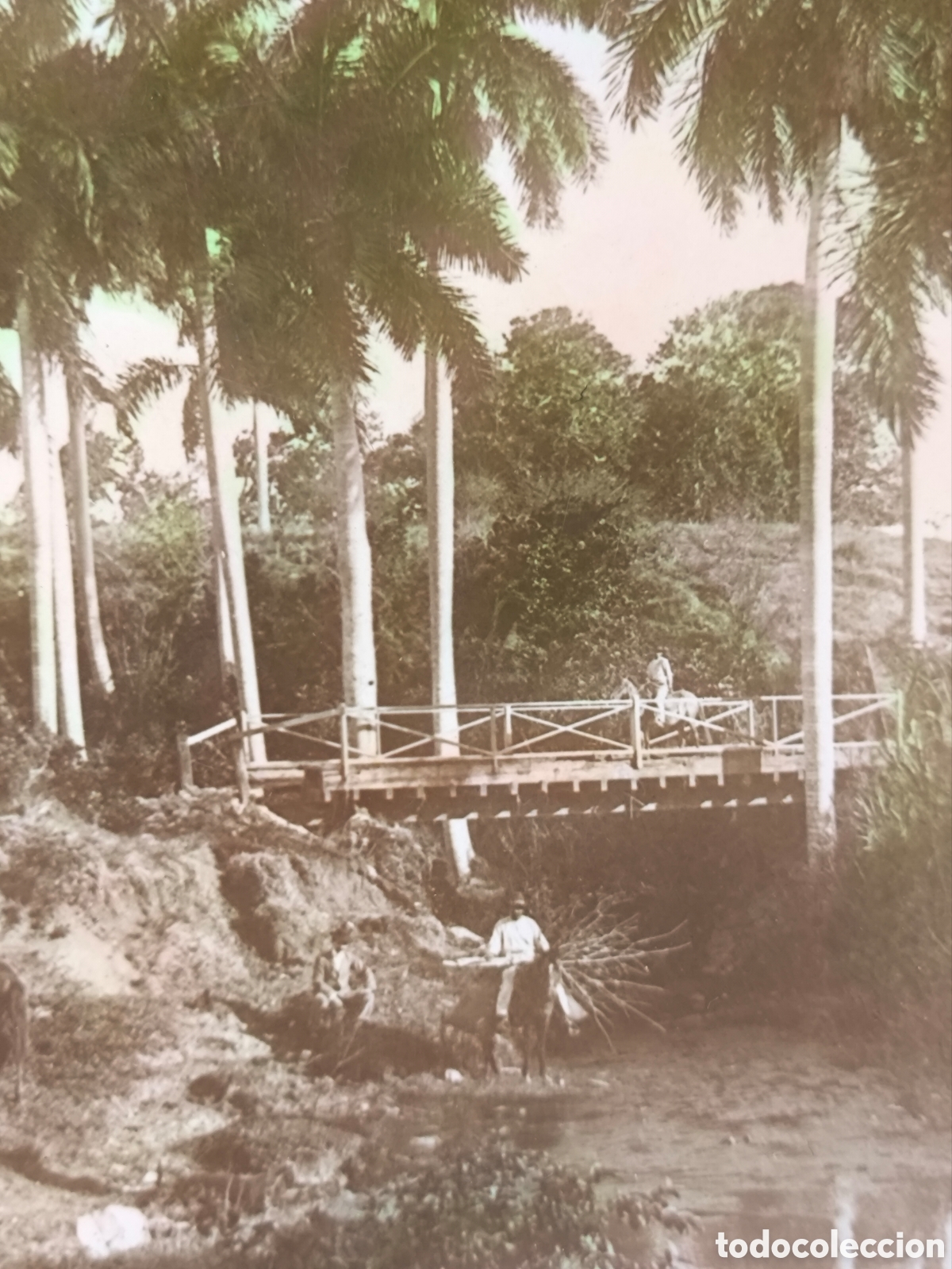 Postales: CUBA GUANABACOA PUENTE DE CORRAL FALSO POSTAL FOTOGR&Aacute;FICA ILUMINADA CIRCULADA 1913