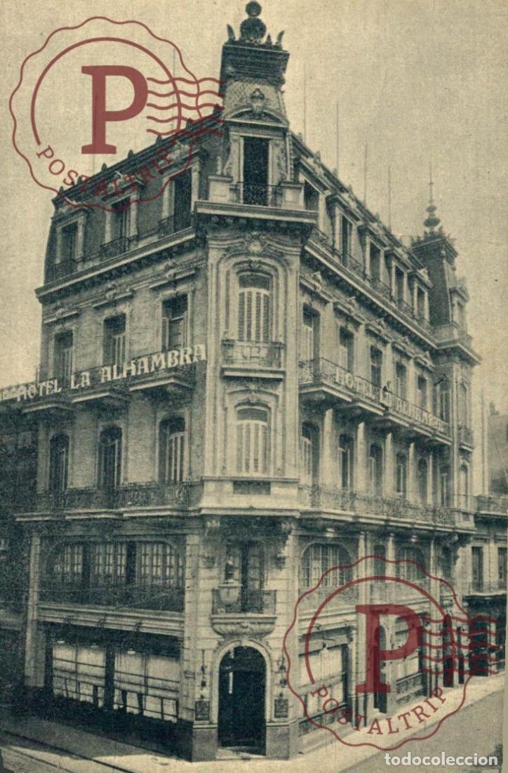 Postales: URUGUAY MONTEVIDEO HOTEL LA ALHAMBRA. CALLE SARANDI. PUBLICIDAD