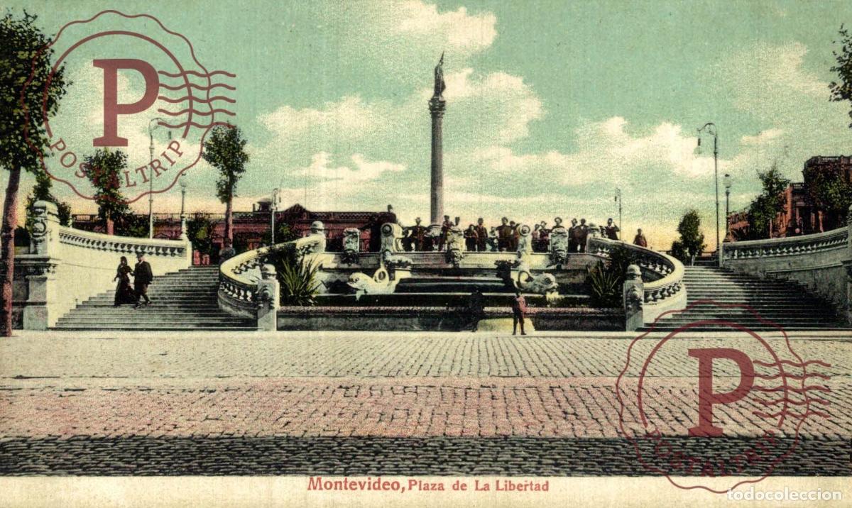 Postales: URUGUAY MONTEVIDEO PLAZA DE LA LIBERTAD.
