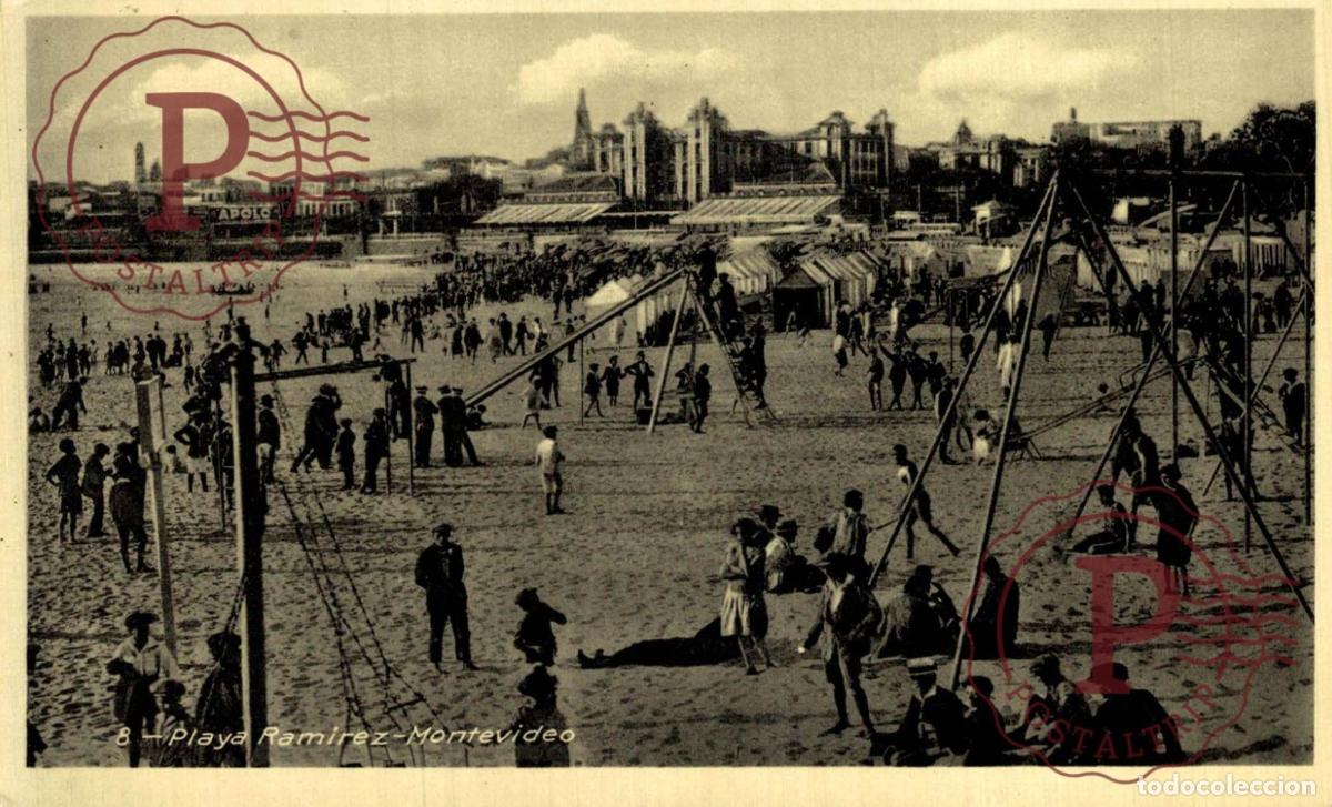 Cartoline: URUGUAY. MONTEVIDEO. PLAZA DE DEPORTES. PLAYA RAMIREZ