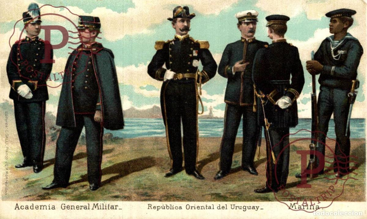 Cartoline: URUGUAY. ACADEMIA GENERAL MILITAR. MARINA. MILITAIRE, MILITARY