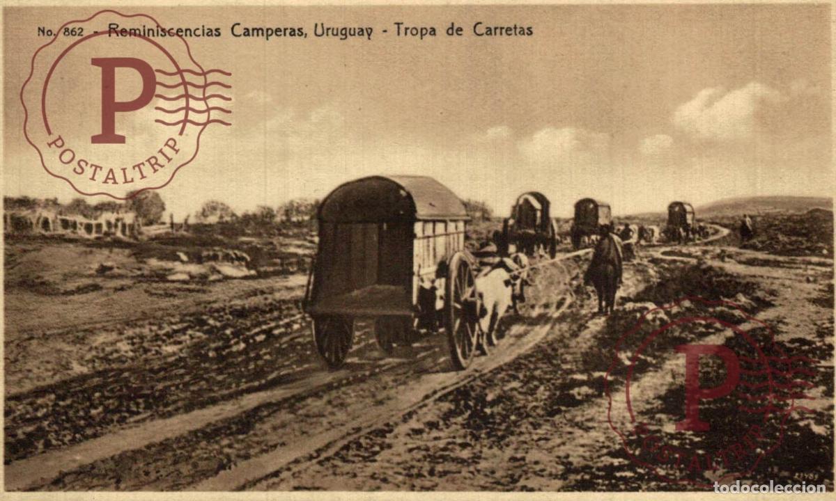 Postais: URUGUAY - REMINISCENCIAS CAMPERAS: TROPA DE CARRETAS