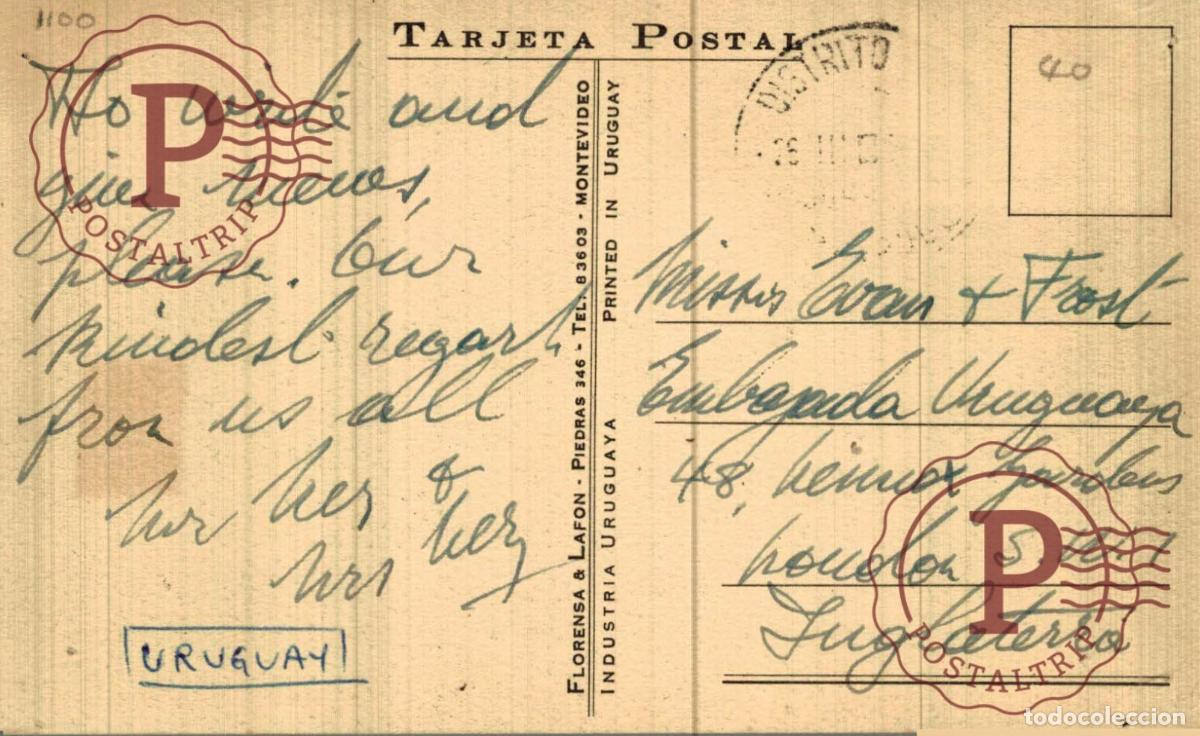 Postales: URUGUAY MONTEVIDEO CARRETA - Foto 2