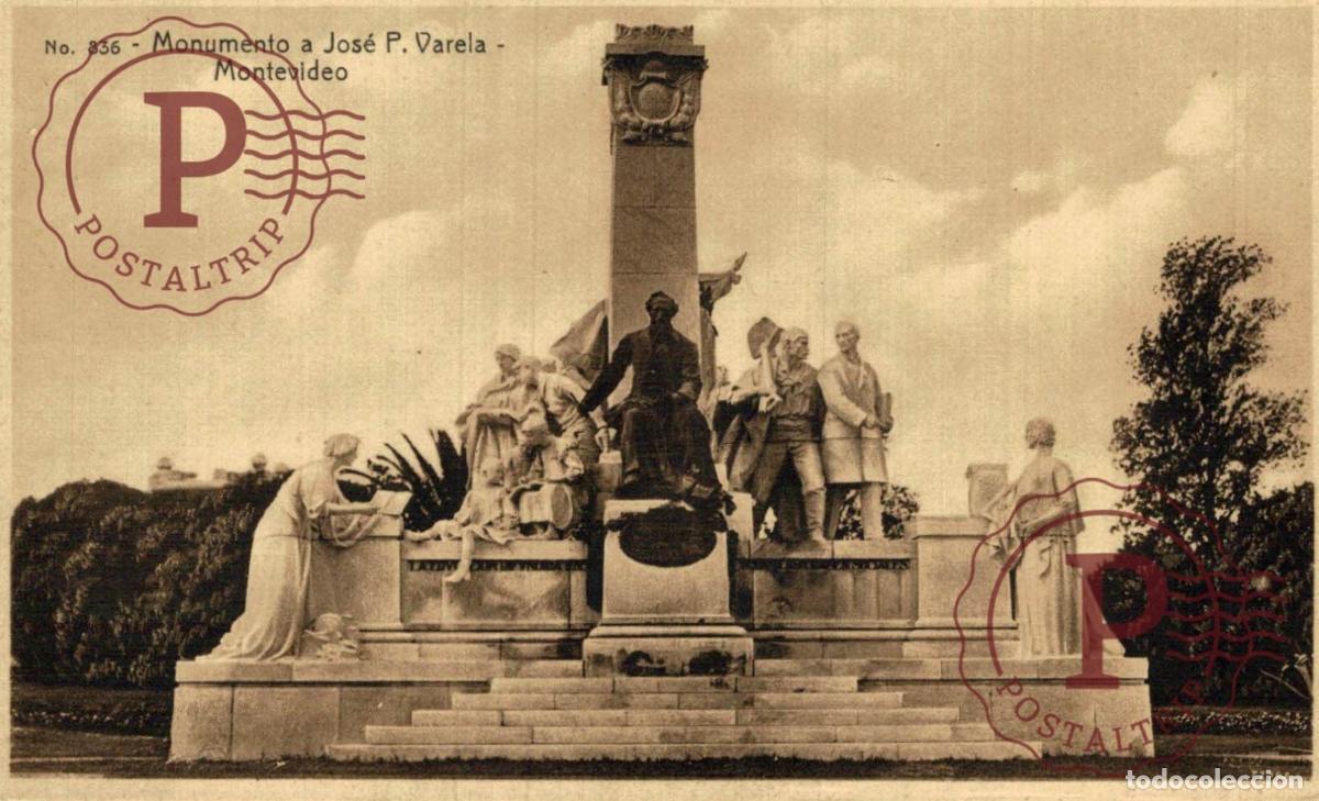 Postales: URUGUAY MONTEVIDEO MONUMENTO A VARELA.