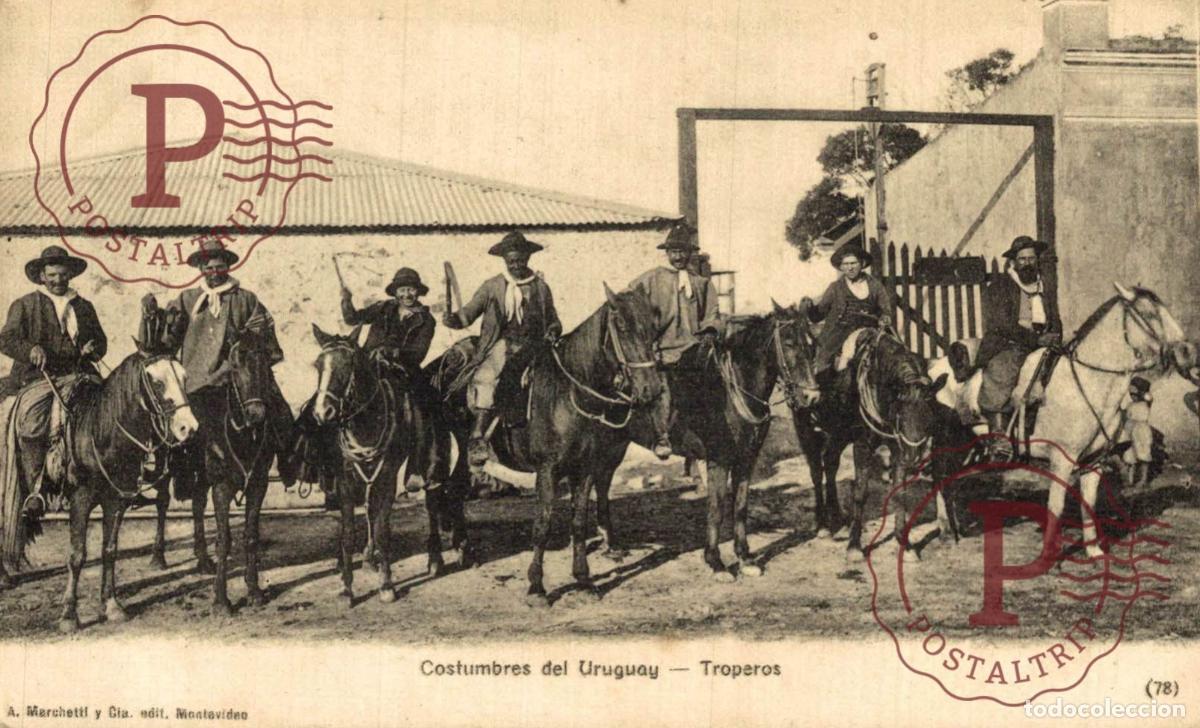 Postales: URUGUAY MONTEVIDEO COSTUMES TROPEROS