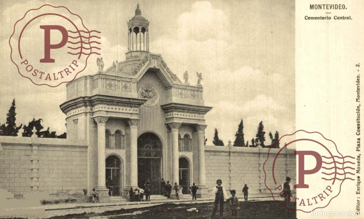 Postales: URUGUAY. MONTEVIDEO. CEMENTERIO CENTRAL. cemetery. cimeti&egrave;re