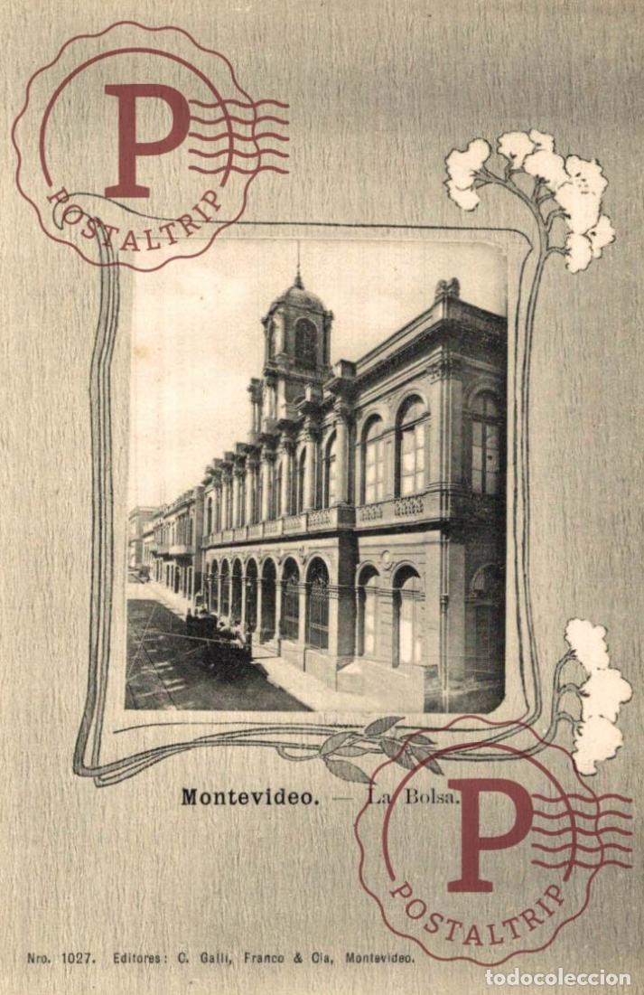 Postales: URUGUAY. MONTEVIDEO. LA BOLSA.