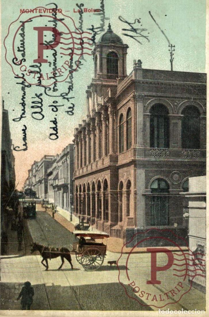 Postales: URUGUAY. MONTEVIDEO. LA BOLSA.