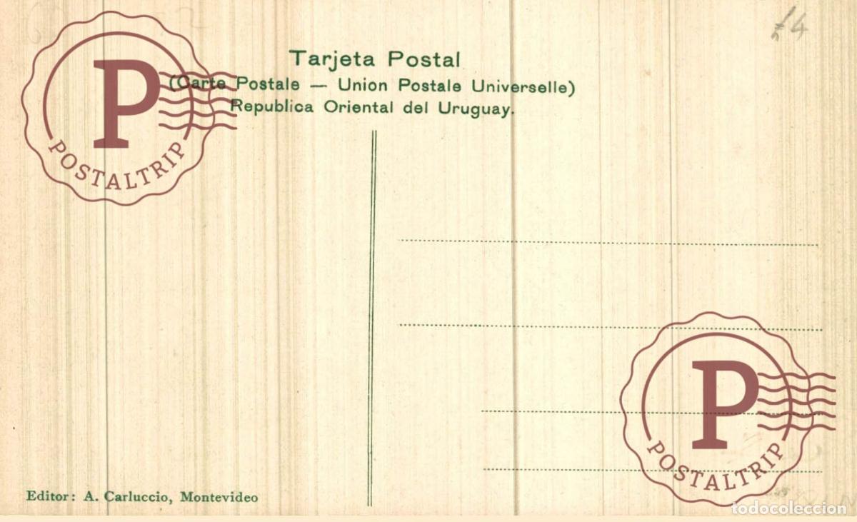 Postales: URUGUAY. MONTEVIDEO. RETRETA MILITAR. - Foto 2