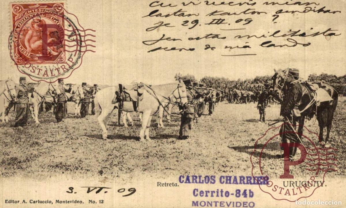 Postales: URUGUAY. RETRETA. EDIT A. CARLUCCIO