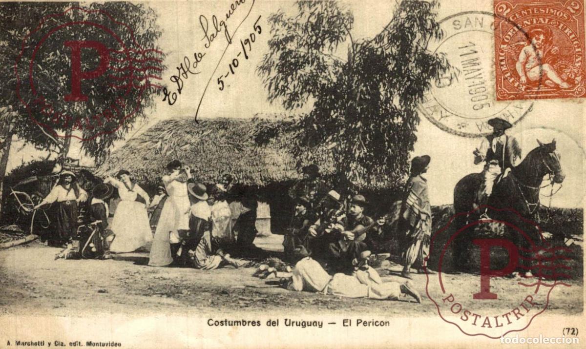 Postales: URUGUAY. COSTUMBRES DEL URUGUAY. EL PERICON