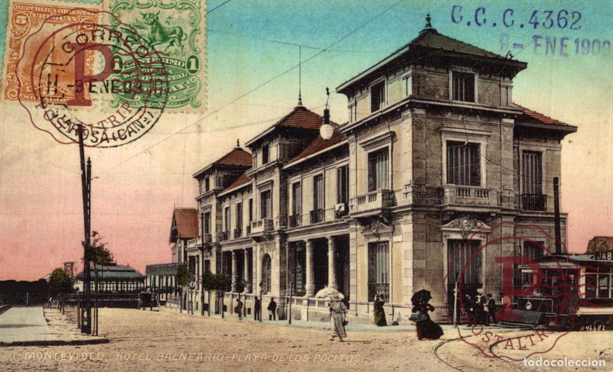Postales: URUGUAY. MONTEVIDEO. POCITOS. HOTEL BALNEARIO.