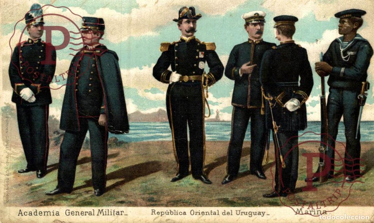 Postales: URUGUAY. ACADEMIA GENERAL MILITAR. MARINA. MILITAIRE, MILITARY