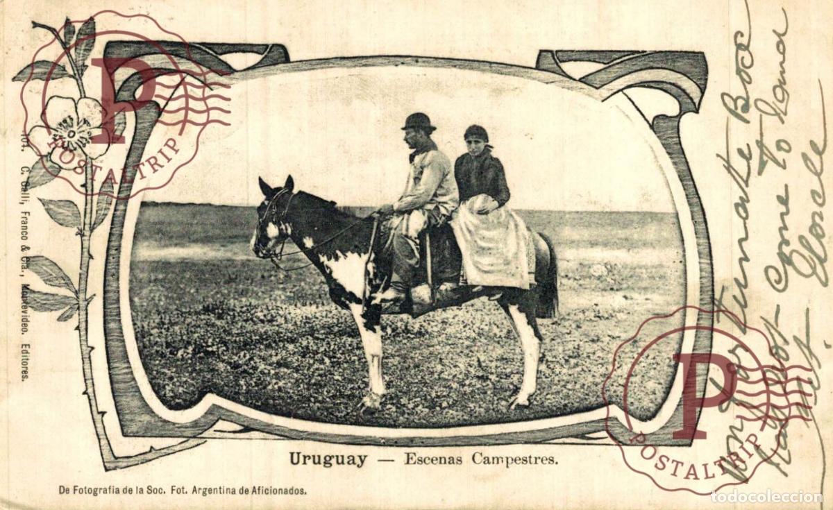 Postales: URUGUAY. ESCENAS CAMPESTRES.