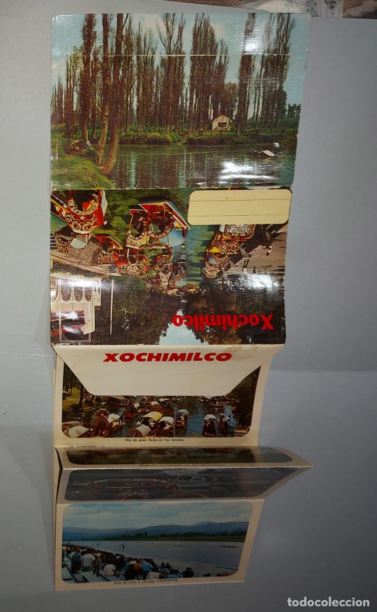 Postales: TARJETA POSTAL DE XOCHIMILCO , M&Eacute;XICO D.F. , M&Eacute;XICO , FOTOGRAFIAS DESPLEGABLES