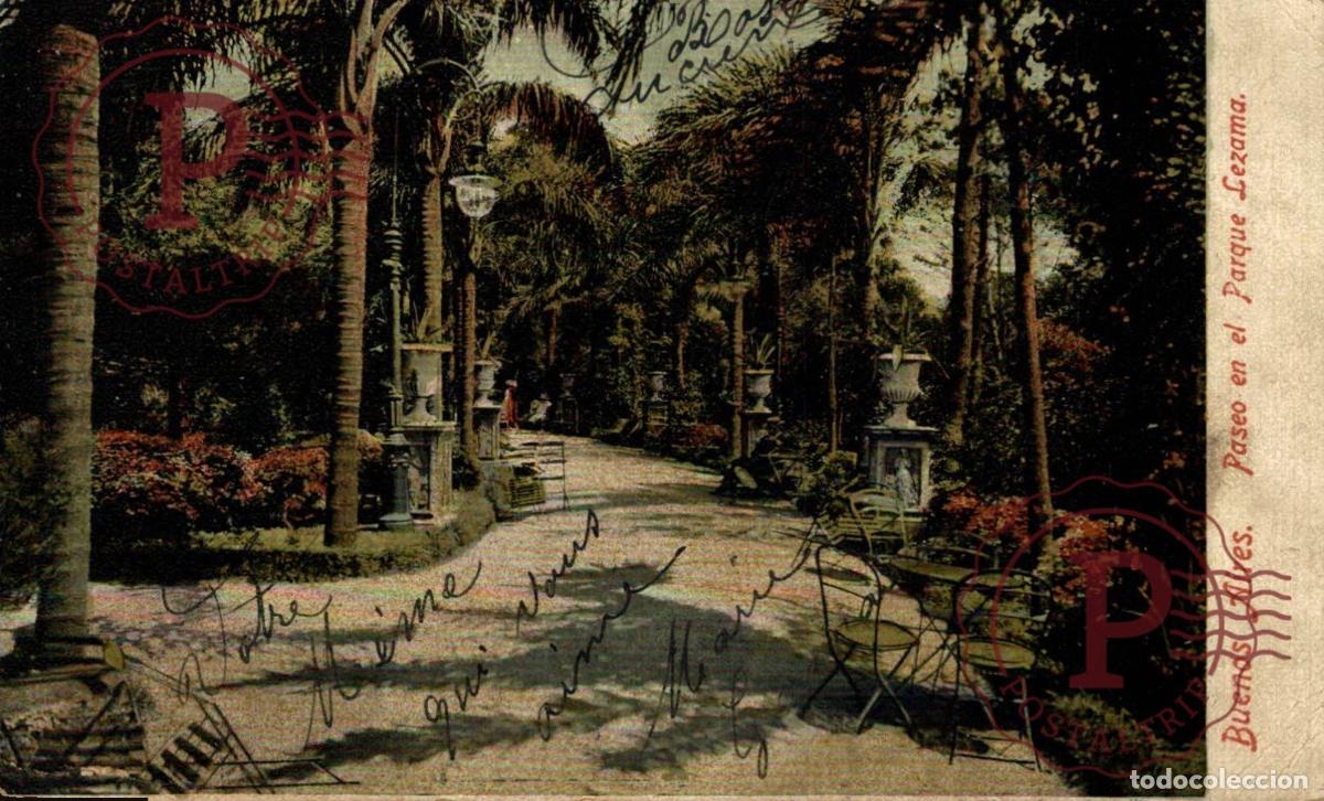 Postales: ARGENTINA. Buenos Aires - Paseo en el Parque Lezama