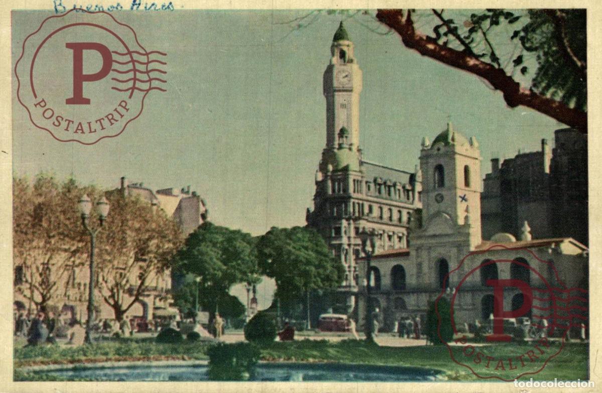 Postales: ARGENTINA. Bu&eacute;nos Aires - CABILDO Y CONCEJO DELIBERANTE. INDUSTRIA ARGENTINA. C. DUPONT FARBE EDIT.