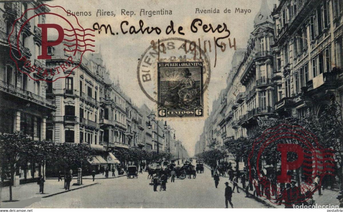 Postales: BUENOS AIRES AVENIDA DE MAYO REPUBLICA ARGENTINA AMERIQUE DU SUD South America Sudamerica