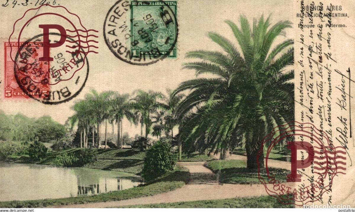 Postales: BUENOS AIRES PARQUE DE PALERMO REPUBLICA ARGENTINA AMERIQUE DU SUD South America Sudamerica