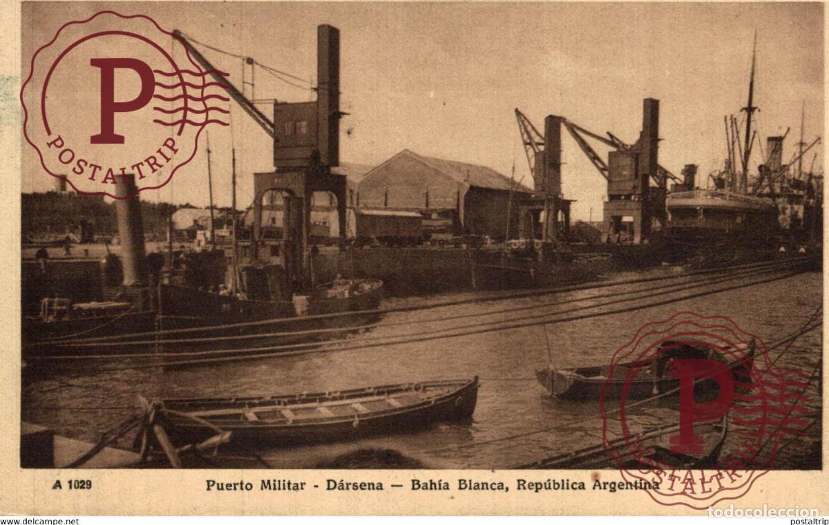 Postkarten: ARGENTINA. BAHIA BLANCA PUERTO MILITAR DARSENA