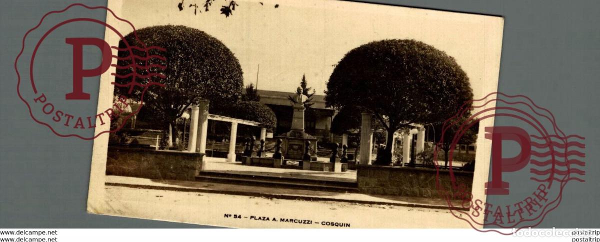 Postkarten: ARGENTINA. rppc plaza a marcuzzi cosquin