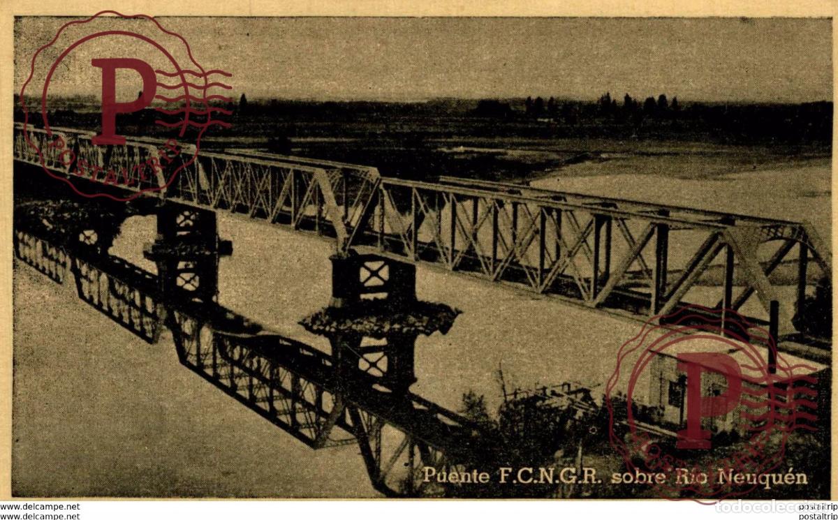 Postkarten: ARGENTINA. PUENTE SOBRE EL RIO NEUQUEN