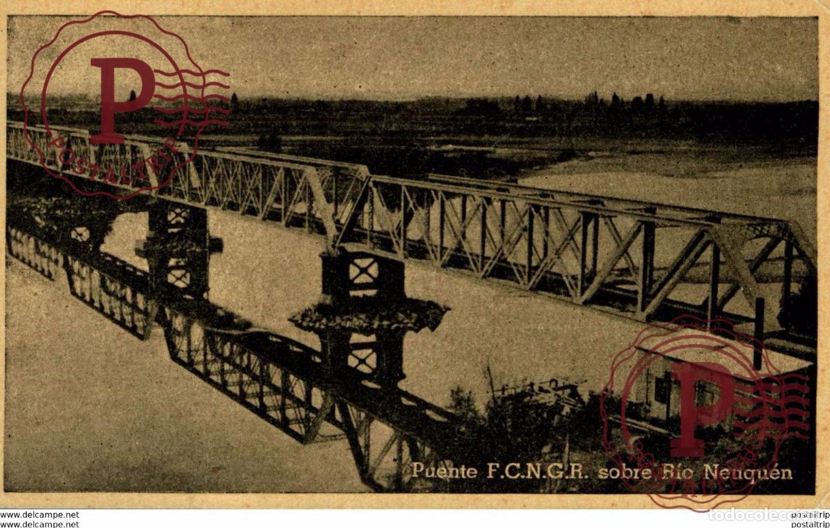 Postkarten: ARGENTINA. PUENTE SOBRE EL RIO NEUQUEN