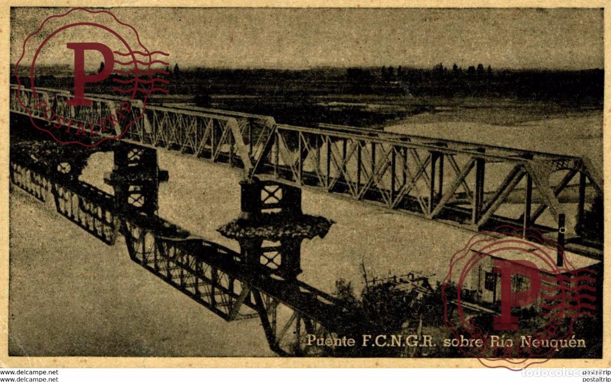 Postkarten: ARGENTINA. PUENTE SOBRE EL RIO NEUQUEN