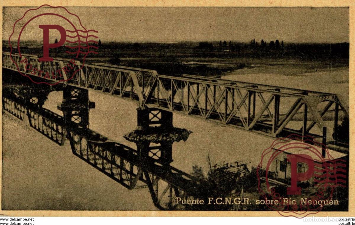 Postkarten: ARGENTINA. PUENTE SOBRE EL RIO NEUQUEN