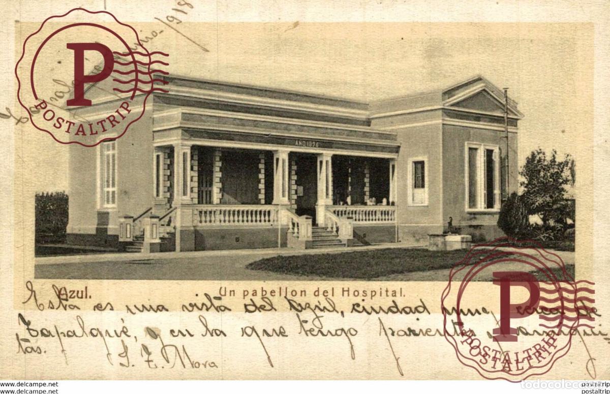Postkarten: AZUL UN PABELLON DEL HOSPITAL ARGENTINA