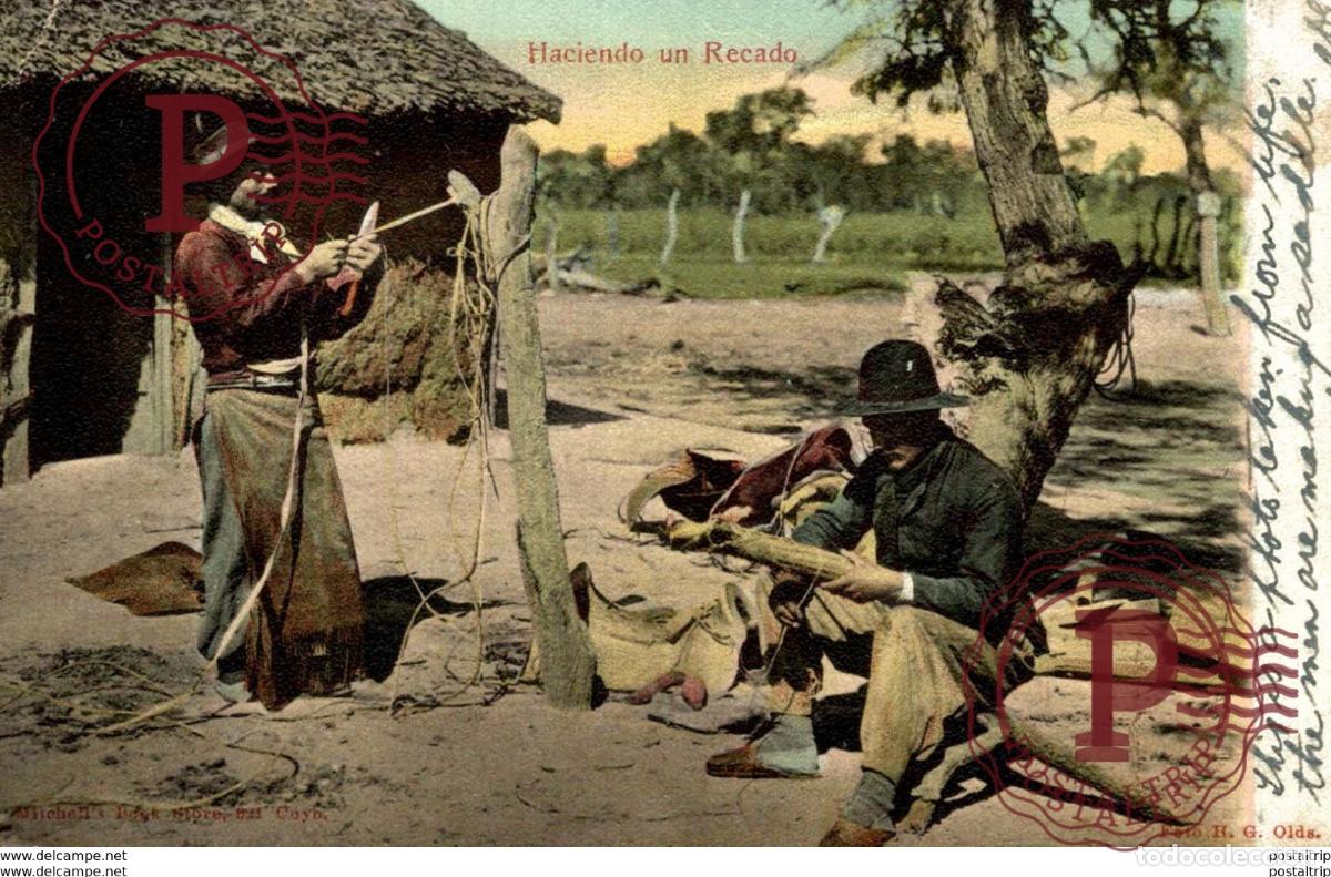 Postales: HACIENDO UN RECADO ARGENTINE - REPUBLICA ARGENTINA