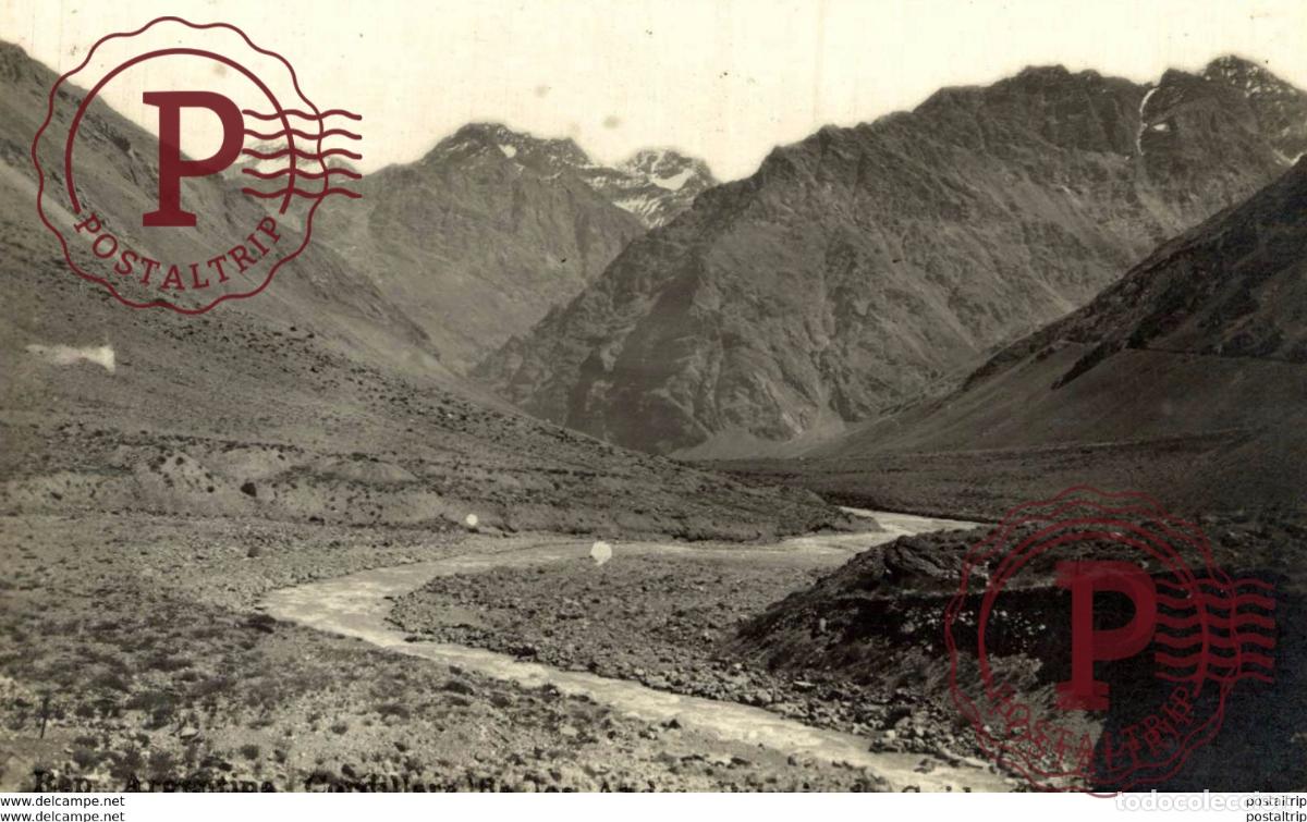 Postales: RPPC FOTOPOSTAL CORDILLERA DE LOS ANDES PAISAJE DE GUIDO COL FAIARDO NR 2 ARGENTINE REPUBLICA