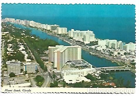 Postales: THE ATLANTIC OCEAN AND INDIAN CREEK.- MIAMI BEACH - FLORIDA / USA