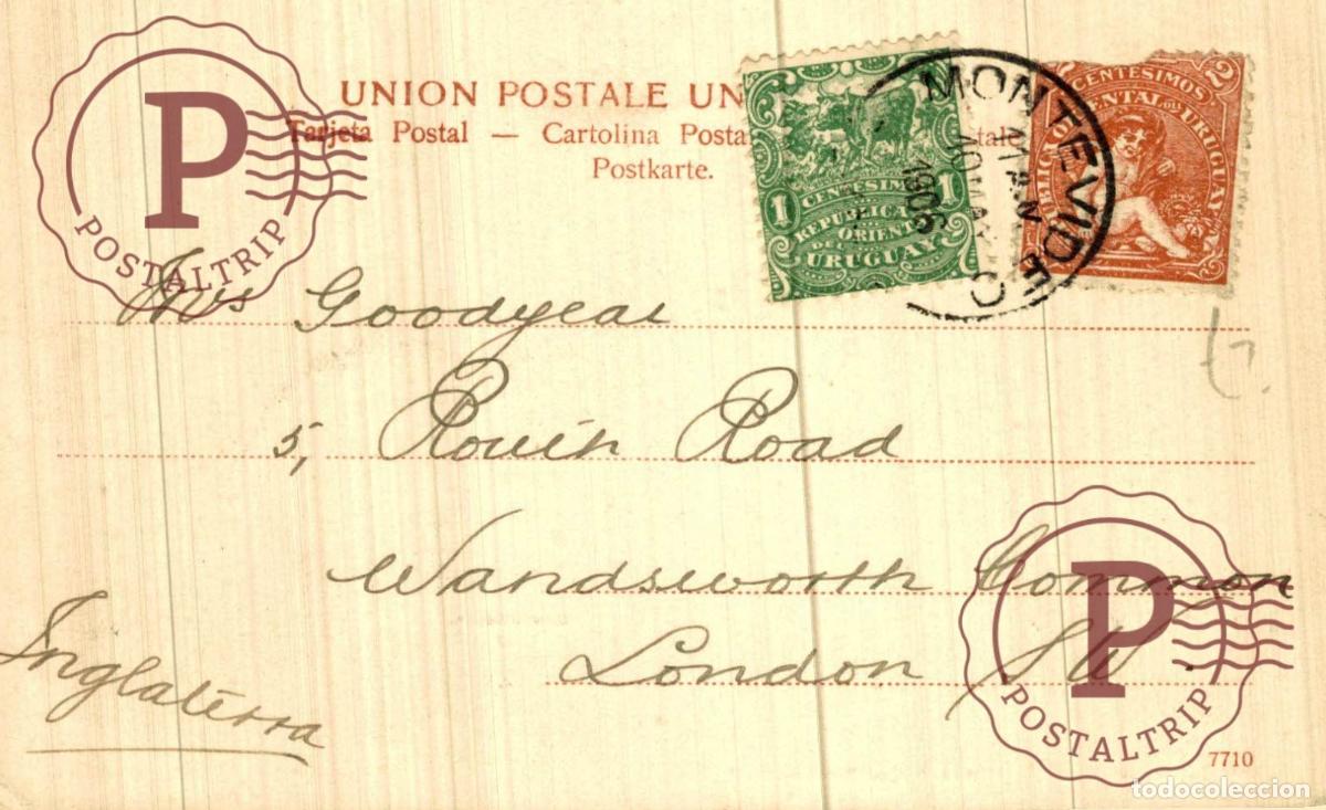 Postales: URUGUAY. MONTEVIDEO. LAVANDERAS. - Foto 2